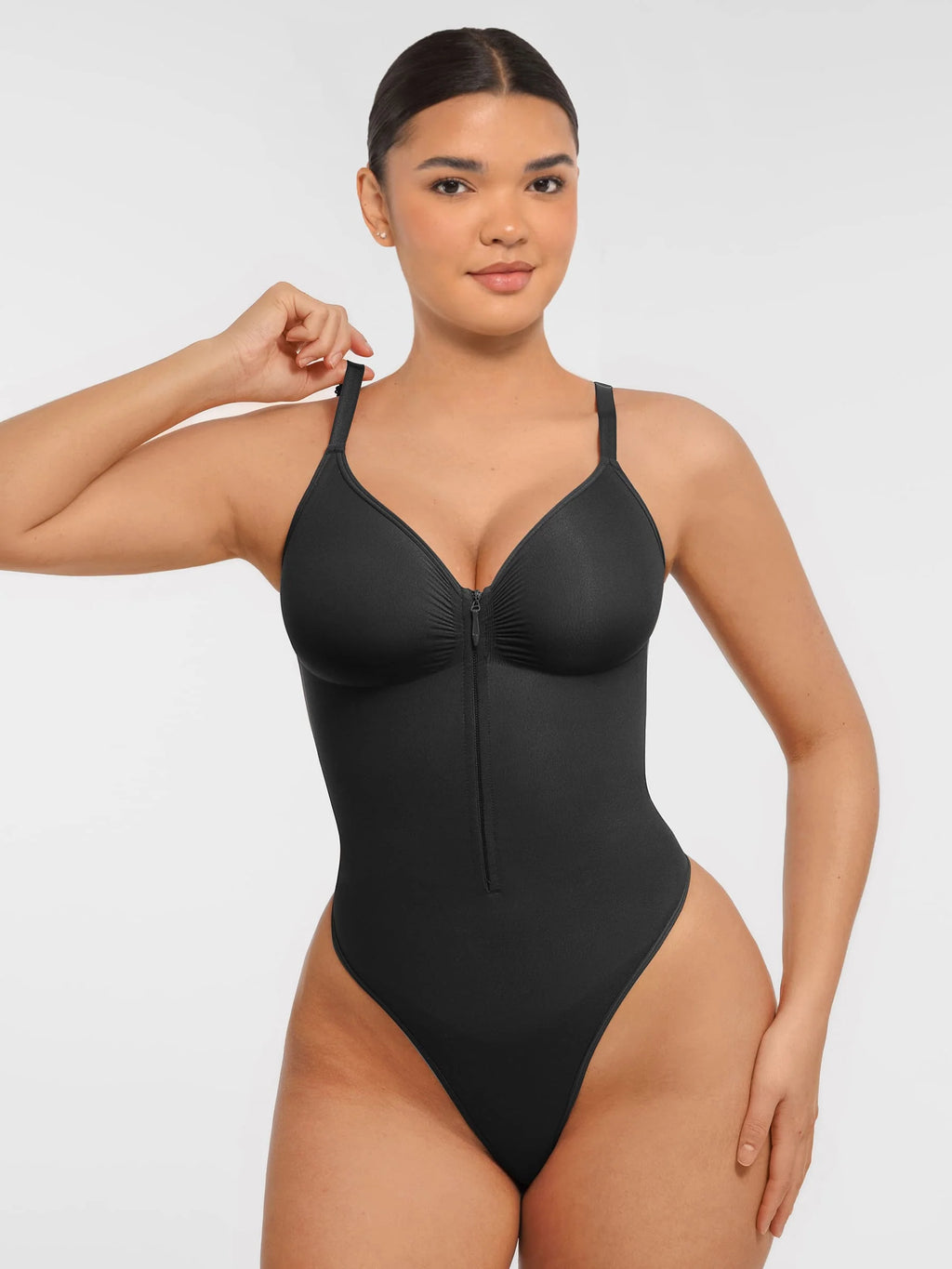 Tummy Control Seamless Zipper Shaping Bodysuit