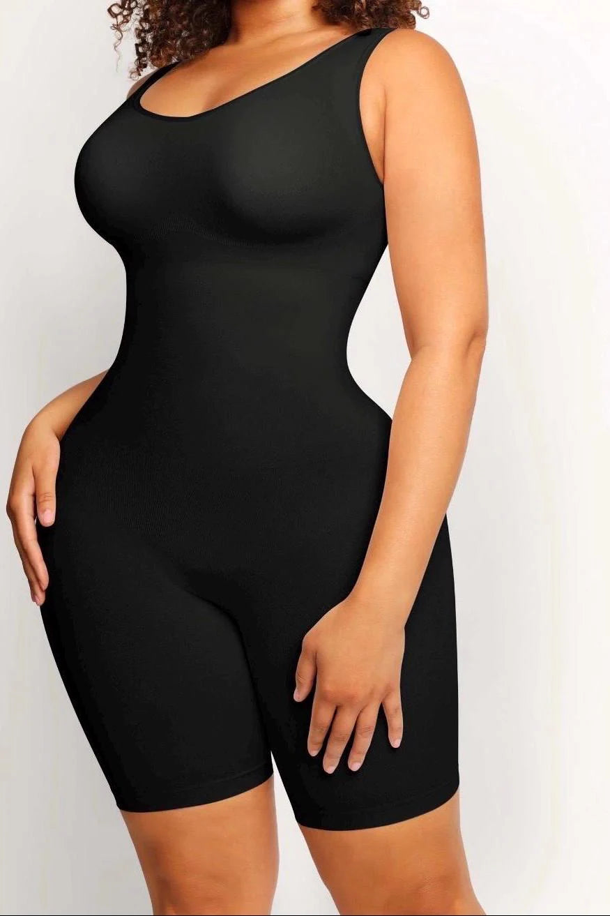 Sculpther - Seamless Mid-Thigh Bodysuit | Tummy Control, Butt Lifting, Smooth Curves, Eco-Comfort Shapewear