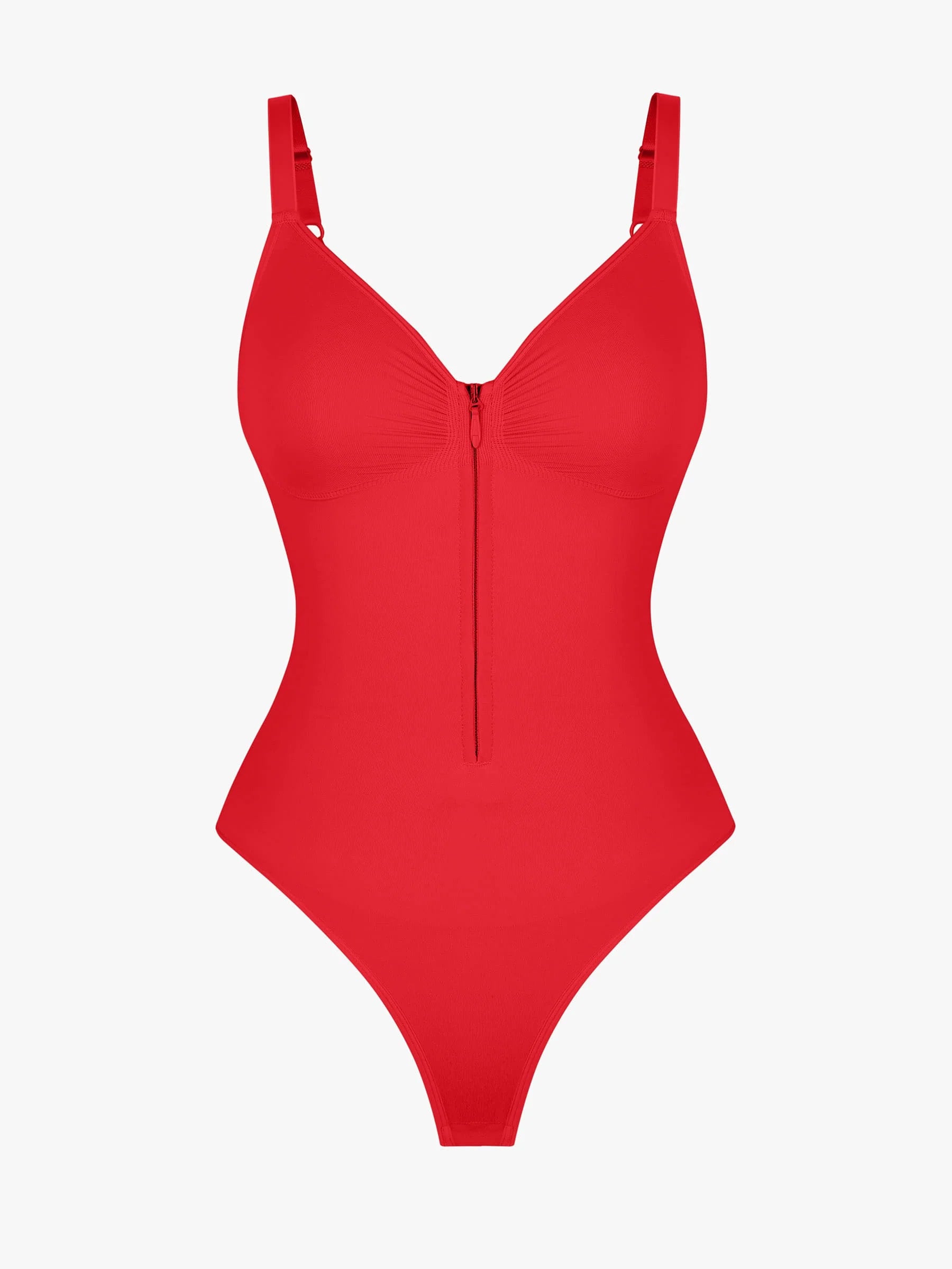 Tummy Control Seamless Zipper Shaping Bodysuit