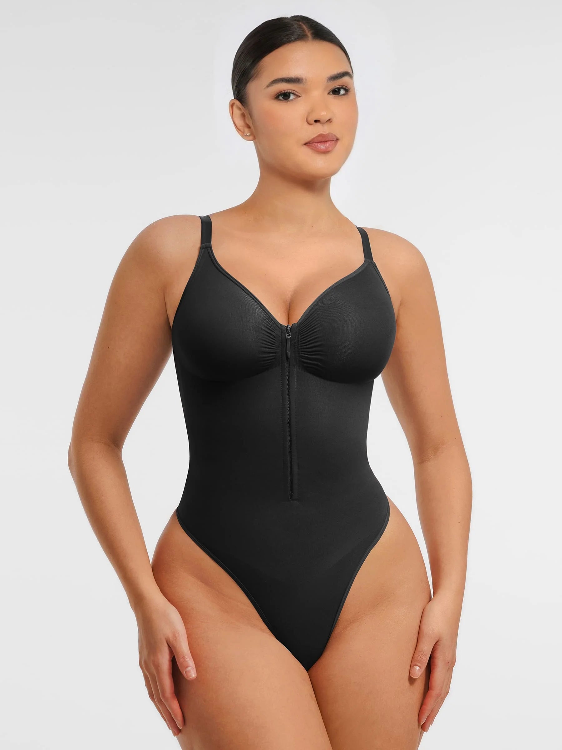 Tummy Control Seamless Zipper Shaping Bodysuit