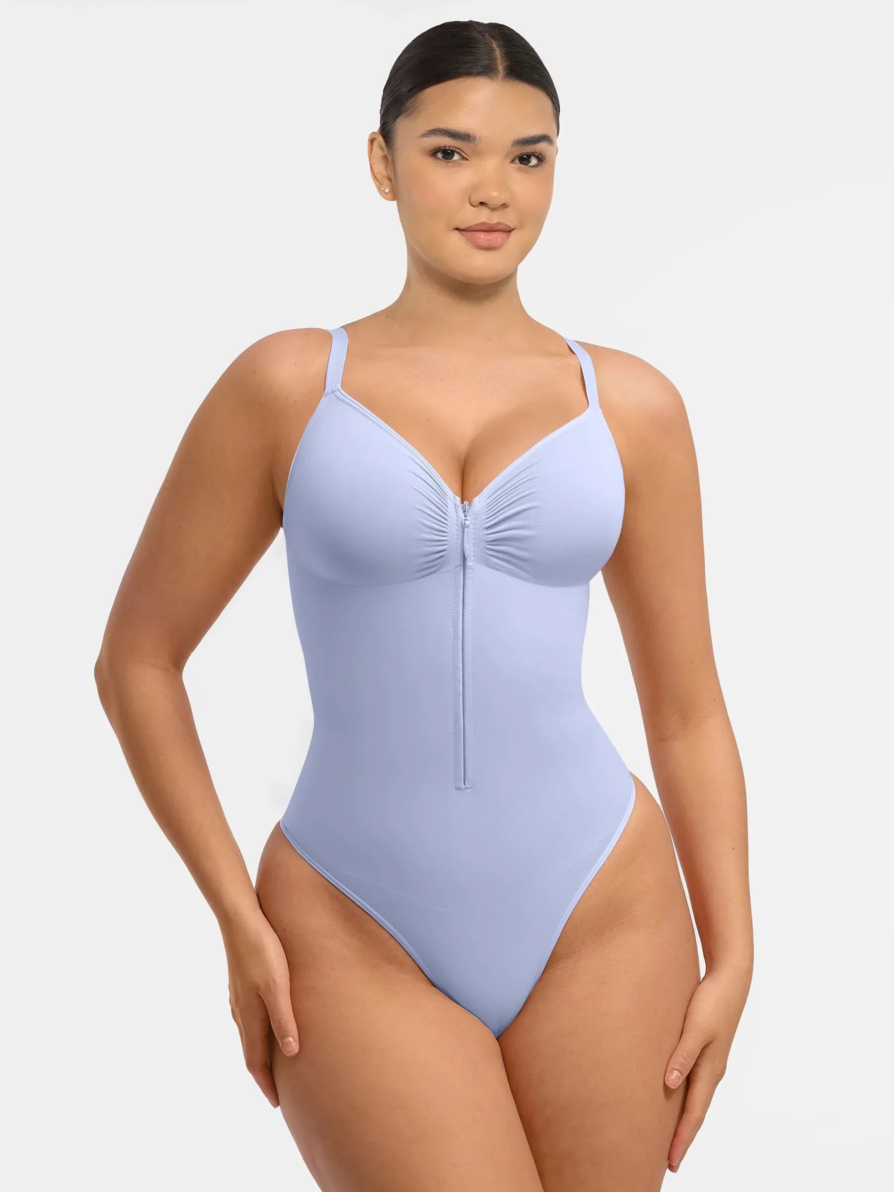 Tummy Control Seamless Zipper Shaping Bodysuit