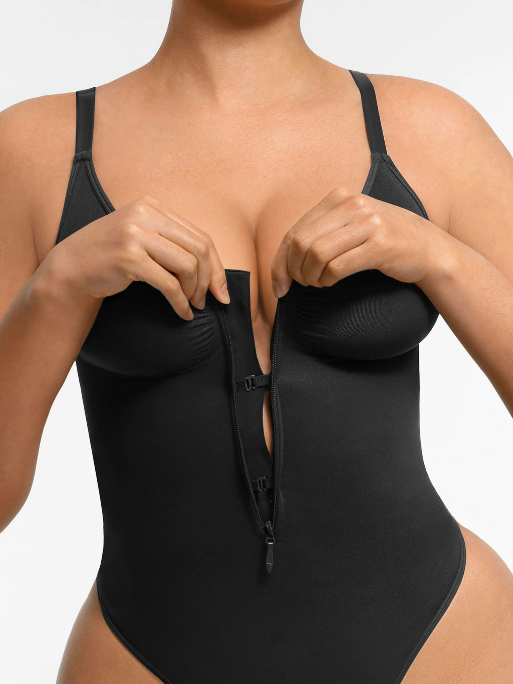 Tummy Control Seamless Zipper Shaping Bodysuit