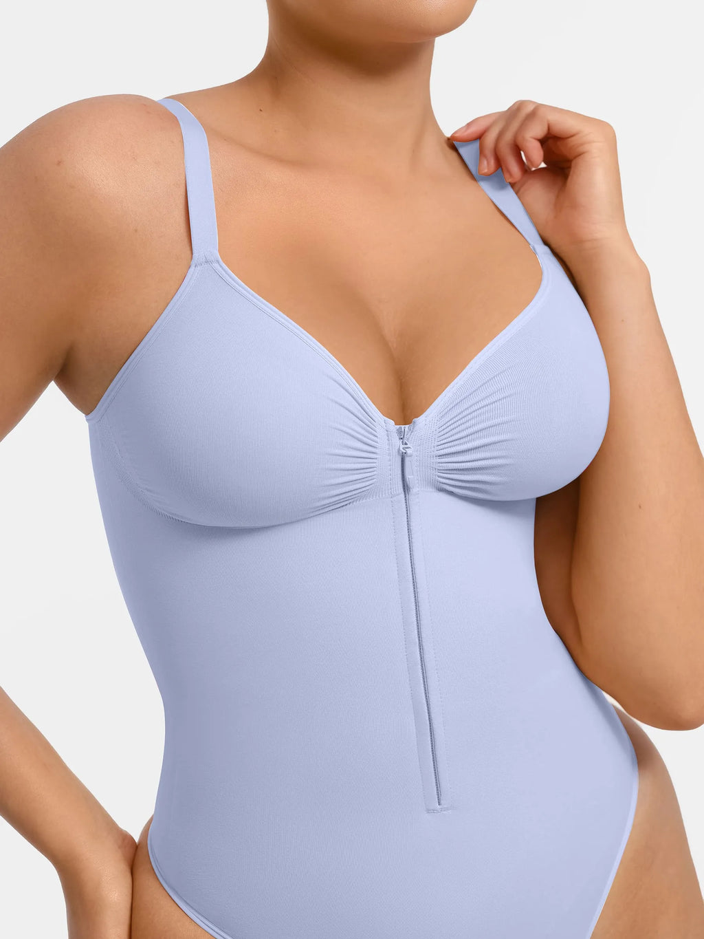 Tummy Control Seamless Zipper Shaping Bodysuit
