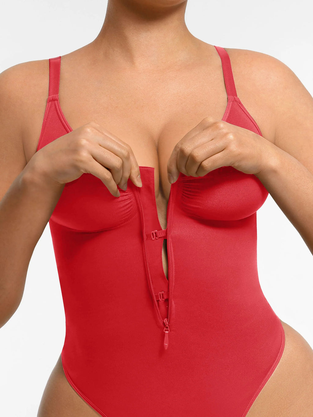 Tummy Control Seamless Zipper Shaping Bodysuit