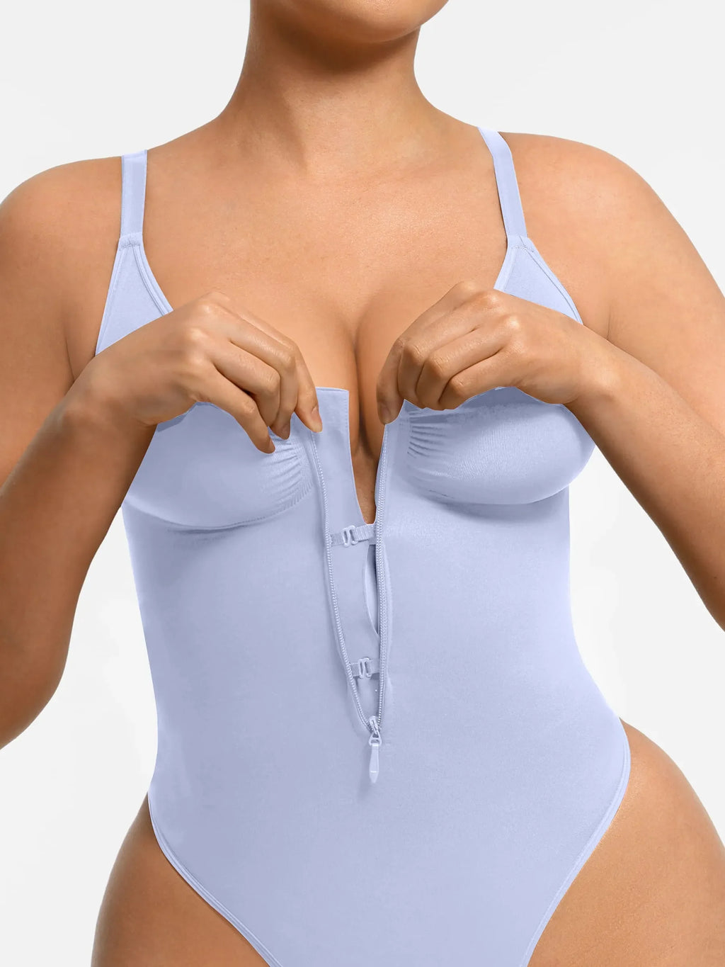 Tummy Control Seamless Zipper Shaping Bodysuit